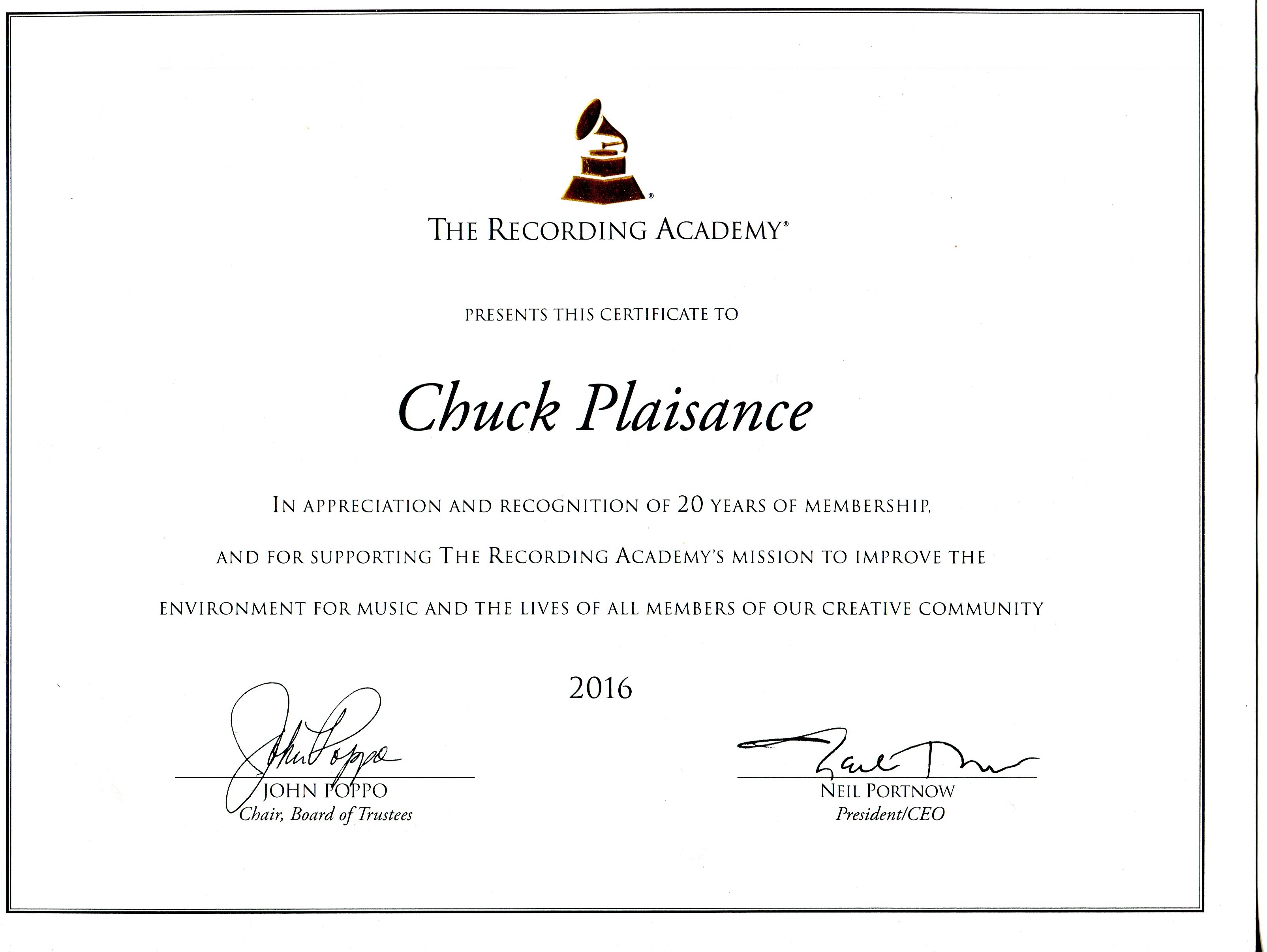 Certificate 20 Year Grammy Awards Member.jpg